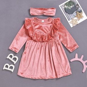 NWT🎉 Toddler Flounced Long-Sleeve Dress